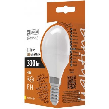 Emos LED žárovka Classic Mini Globe 4W E14 Teplá bílá