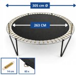 Aga skákací plocha k trampolínám 250 cm 48 ok – Hledejceny.cz