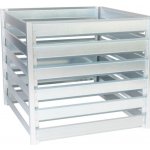 Scobax kompostér plechový Profi TYP 3 stříbrná 131 x 131 x 100 cm 1795 l 4394409 – Zboží Dáma