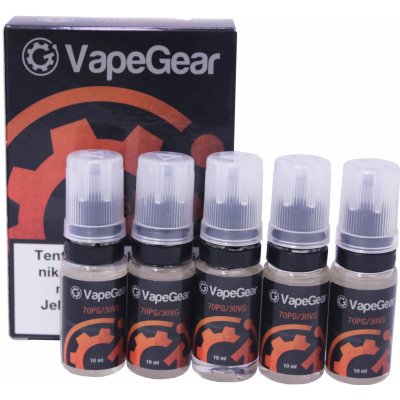 VapeGear Nikotinová prémiová báze PG70/VG30 5x10ml 3mg – Hledejceny.cz