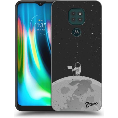 Pouzdro Picasee silikonové černé obal Motorola Moto G9 Play - Astronaut