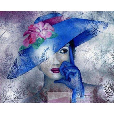 Malování podle čísel Dáma s kloboukem – Hledejceny.cz
