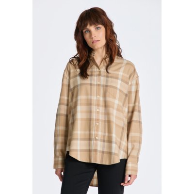 Gant relaxed checked flannel bd shirt hnědá – Hledejceny.cz