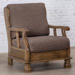 Nueva Textura strečový potah na křeslo s dřevěnými rukojeťmi Niagara tabákový 50 - 80 cm – Zbozi.Blesk.cz