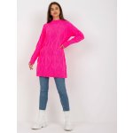 Rue Paris pletené šaty lc-sw-8012.88p-fluo pink Neonově růžové – Zboží Mobilmania