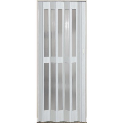 Erkado Shrnovací dveře Prosklené Jasan bílý 82 x 202 cm – Sleviste.cz