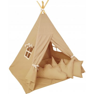 vigvam Stan stan pro děti s podložkou a polštáři TEEPEE dárek – Sleviste.cz