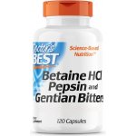 Doctor's Best Betaine HCl + Pepsin & Gentian Bitters hořec 120 kapslí – Hledejceny.cz