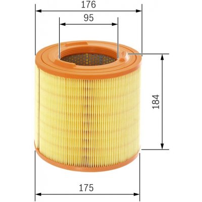 Vzduchový filtr BOSCH F 026 400 183 – Hledejceny.cz