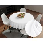 Biante kulatý ubrus Rongo RG-045 Bílý Ø 120 cm – Zboží Dáma