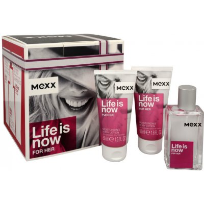 Mexx Life Is Now Her EDT 30 ml + tělové mléko 2 x 50 ml dárková sada – Hledejceny.cz