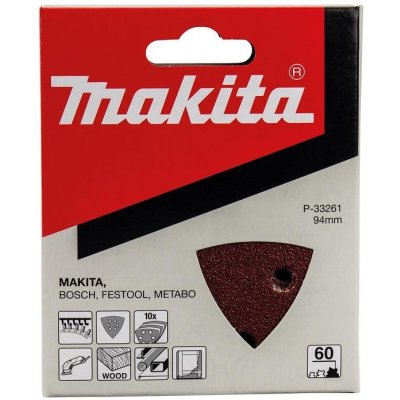 Makita brusný papír pro BO4565 94x94x94mm K60 - 10 ks P-33261