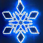 DECOLED LED světelná vločka závěsná 65 cm ledově bílá – Hledejceny.cz