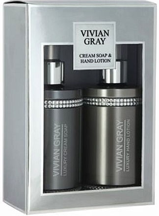 Vivian Gray Grey Crystals Luxusní tekuté mýdlo 250 ml + mléko na ruce 250 ml dárková sada