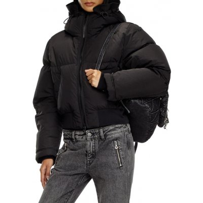 Diesel W Peyt Short New P1 Jacket black – Zboží Dáma