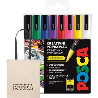 Uni Posca 3M sada 8 ks základní – Zboží Mobilmania