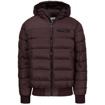 PitBull West Coast pánská zimní bunda Dillon burgundy – Zboží Dáma
