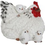 Zvířátka a postavy OUTDOORTRUE TO NATURE Slepice s kuřaty,15cm,hnědá/bílá/černá|výběr z variant|Esschert Design - bílá – Sleviste.cz