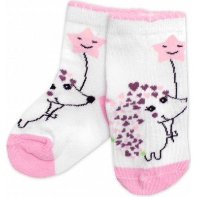 BN Dětské bavlněné ponožky Ježek bílé – Zboží Mobilmania