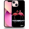 Pouzdro a kryt na mobilní telefon Apple Pouzdro Picasee ULTIMATE CASE MagSafe Apple iPhone 13 mini - Flamingos couple