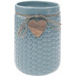 Keramická váza Wood heart světle modrá, 14 x 20 cm – Hledejceny.cz