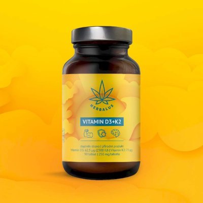 Herbalus VITAMIN D3+K2 90 tablet – Hledejceny.cz