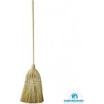 Spokar Koště čirokové 5x šité 30 x 7 cm dřevěná násada 135 cm – HobbyKompas.cz