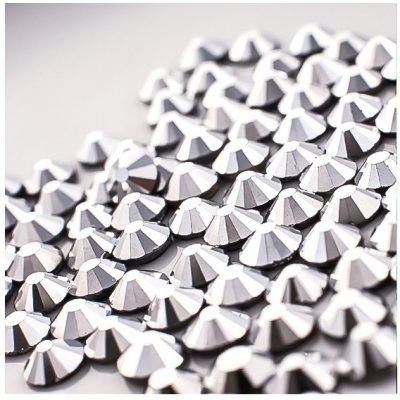 Kamínky na nehty Silver Hematite SS6 stříbrné 2 mm 100 ks – Zboží Mobilmania