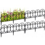 DekorStyle Plůtek zahradní Alfred 4 ks 60x30 cm černý – Sleviste.cz