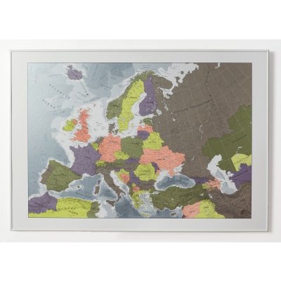 Future Map Company Evropa - nástěnná politická mapa Colour 2 Varianta: bez rámu v tubusu, Provedení: papírová mapa – Sleviste.cz
