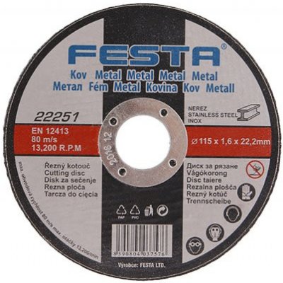 Festa Levior Kotouč řezný 115 x 1,6 x 22,2 mm 22251 – Zboží Dáma