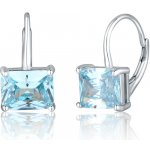 JVD Dámské klasické stříbrné náušnice s blue topazy SVLE0829SH2M300 – Sleviste.cz