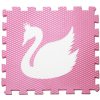 Vylen Pěnové puzzle Minideckfloor Labuť Růžový s bílou labutí 340 x 340 mm