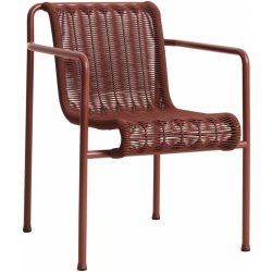 HAY Zahradní židle Palissade Cord Dining Armchair, Iron Red