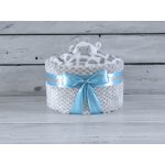 dortNEdort jednopatrový plenkový dort V6 ks Pampers Premium Care usínáček produkty Mimijo a mnoho dalšího Miminko se ještě nenarodilo Barva dortuNEdortu nebo vzor deky modrý mašle pro ch – Zbozi.Blesk.cz