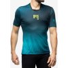 Cyklistický dres Karpos Val Di Dentro Tee - black/enamel blue/yellow fluo