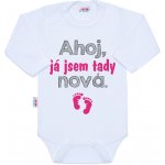 NEW BABY Body s potiskem AHOJ JÁ JSEM TADY NOVÁ – Hledejceny.cz
