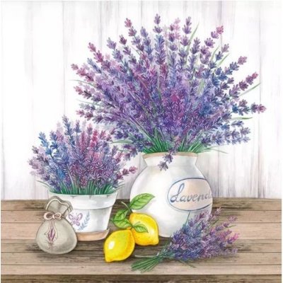 Ubrousek 33x33cm LEVANDULE – HobbyKompas.cz