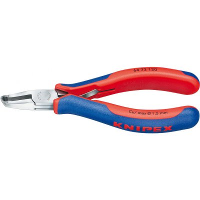 KNIPEX Kleště čelní štípací pro elektroniku šikmé břity zahnuté 35° 120 mm knipex 6472120 – Sleviste.cz