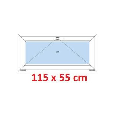 Soft Plastové okno 115x55 cm sklopné Oregon – Sleviste.cz