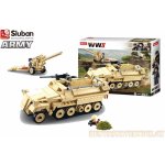 Sluban B0695 Army Německý polopásový tahač – Zboží Dáma