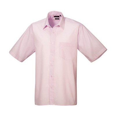 Premier Workwear pánská košile s krátkým rukávem PR202 pink