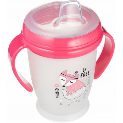 LOVI hrníček 360 Junior s úchyty Indian růžový 250 ml – Zboží Mobilmania