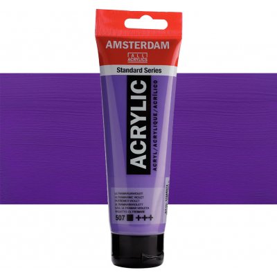 Amsterdam Standard Akrylová barva Ultramarine Violet 507 120 ml – Zboží Mobilmania