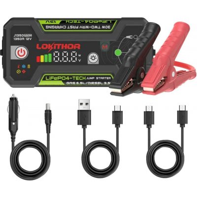 Startovací zdroj LOKITHOR J1350 PRO 12V 1350A LiFePO₄ – Zboží Mobilmania