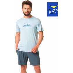 Key MNS 632 A24 pánské pyžamo krátké modré