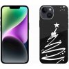 Pouzdro a kryt na mobilní telefon Apple mmCase Gelové iPhone 14 - bílý stromeček na průhledném pozadí