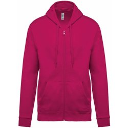 Unisex mikina na zip Full fuchsiová růžová