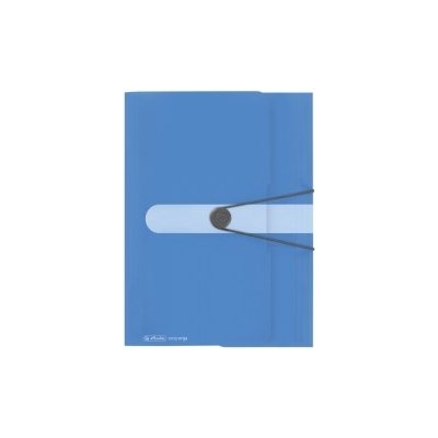 Herlitz Desky s gumičkou Color Blocking A4 3 chlopně PP neprůhledné modré – Sleviste.cz