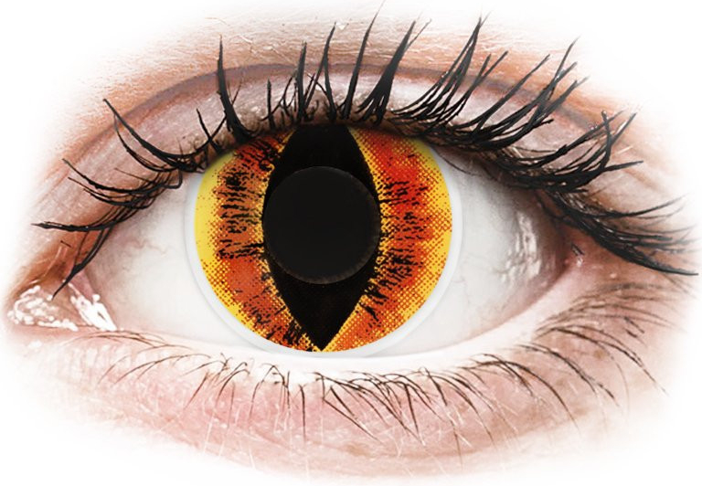 MaxVue ColorVue Crazy Saurons Eye tříměsíční nedioptrické 2 čočky